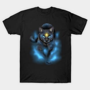 Walking in Starlight | Cosmic Cat T-Shirt